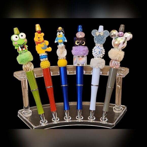 New! Karen's Kustom Made Beautiful Beaded Pen w/Free Ink Refill - Picture 11 of 16